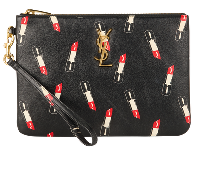 Lipstick Print Bracelet Bag, front view